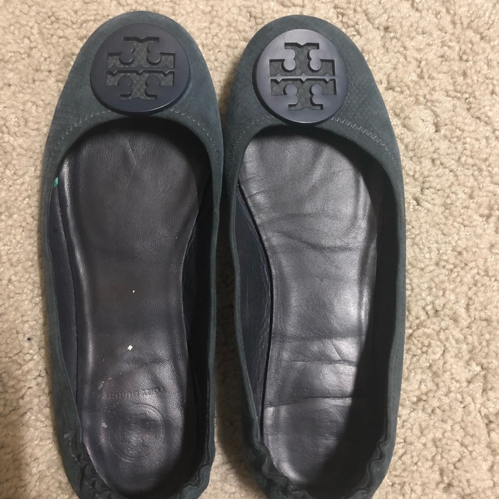Tory Burch Suede Minnie Travel Ballet flat